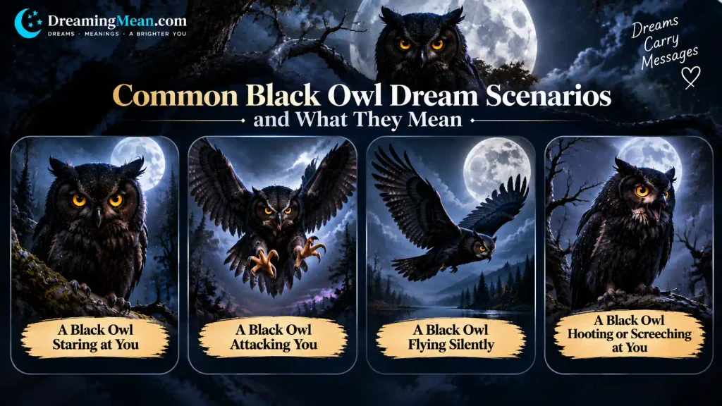 Black Owl in Dream Meaning