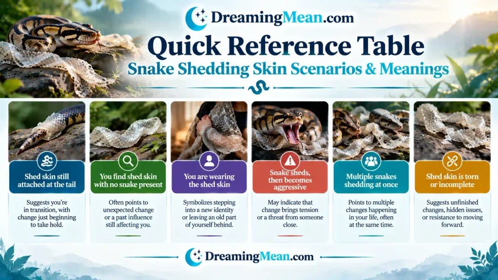 Snake Shedding Skin Dream Meaning